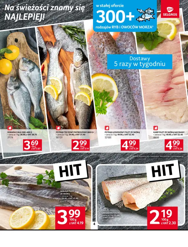 Selgros - gazetka promocyjna Oferta spożywcza od czwartku 09.10 do środy 22.10 - strona 4