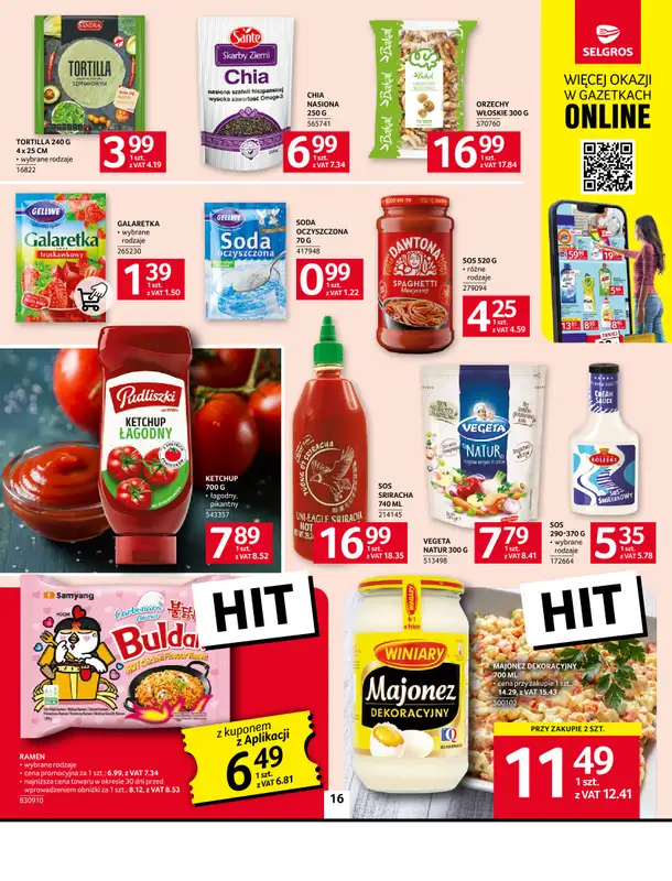 Selgros - gazetka promocyjna Oferta spożywcza od czwartku 09.10 do środy 22.10 - strona 16