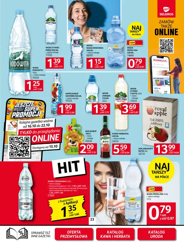 Selgros - gazetka promocyjna Oferta spożywcza od czwartku 09.10 do środy 22.10 - strona 23