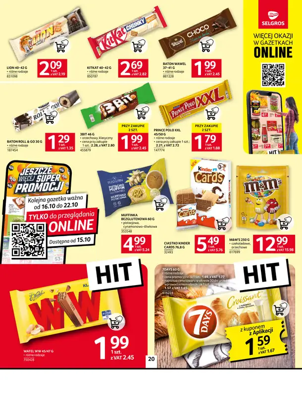 Selgros - gazetka promocyjna Oferta spożywcza od czwartku 09.10 do środy 22.10 - strona 20