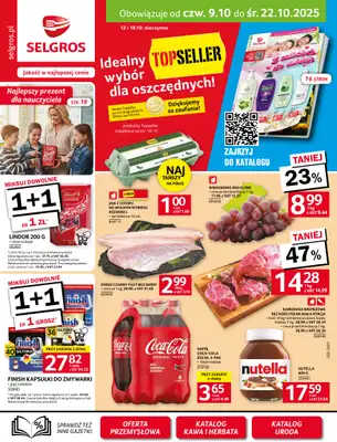 Selgros - gazetka promocyjna Oferta spożywcza od czwartku 09.10 do środy 22.10 Selgros - gazetka promocyjna Oferta spożywcza od czwartku 09.10 do środy 22.10