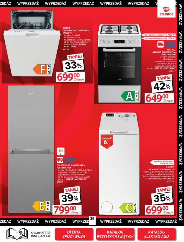 Selgros - gazetka promocyjna Oferta przemysłowa od czwartku 09.10 do środy 22.10 - strona 29