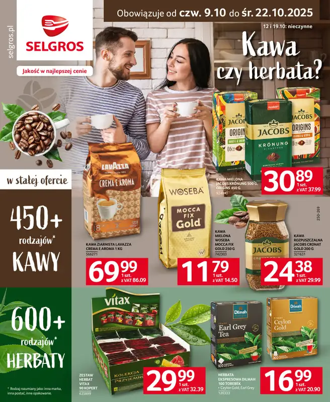 Selgros - gazetka promocyjna Katalog Kawa i Herbata  