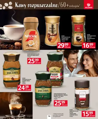 Selgros - gazetka promocyjna Katalog Kawa i Herbata od czwartku 09.10 do środy 22.10 - strona 14 Selgros - gazetka promocyjna Katalog Kawa i Herbata od czwartku 09.10 do środy 22.10 - strona 14