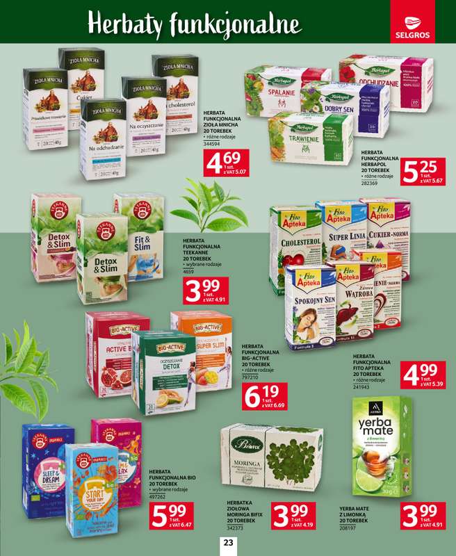 Selgros - gazetka promocyjna Katalog Kawa i Herbata od czwartku 09.10 do środy 22.10 - strona 23