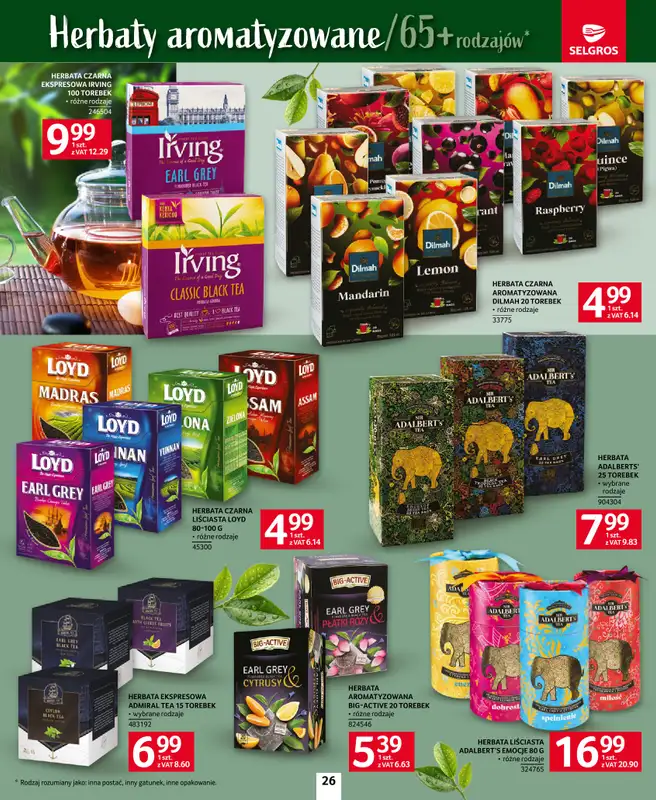 Selgros - gazetka promocyjna Katalog Kawa i Herbata od czwartku 09.10 do środy 22.10 - strona 26