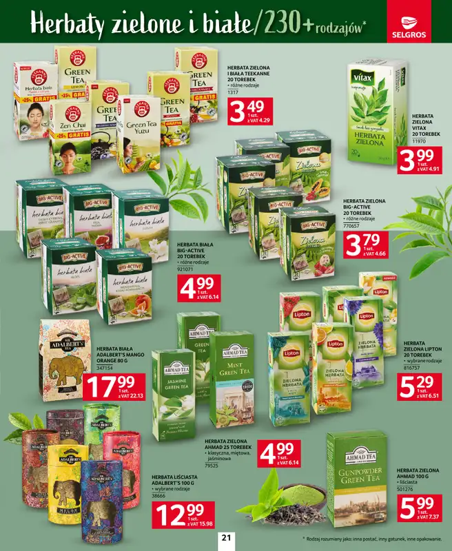 Selgros - gazetka promocyjna Katalog Kawa i Herbata od czwartku 09.10 do środy 22.10 - strona 21