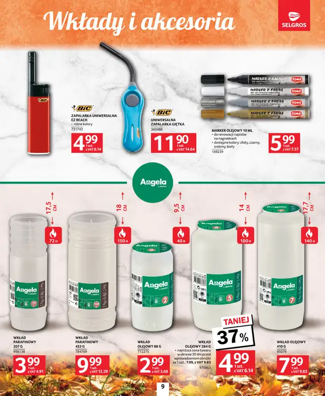 Selgros - gazetka promocyjna Katalog Wszystkich Świętych od czwartku 09.10 do środy 22.10 - strona 9