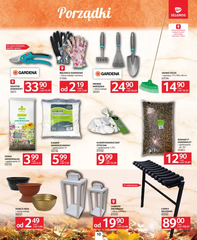 Selgros - gazetka promocyjna Katalog Wszystkich Świętych od czwartku 09.10 do środy 22.10 - strona 10