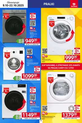 Selgros - gazetka promocyjna Katalog Elektro AGD od czwartku 09.10 do środy 22.10 - strona 9 Selgros - gazetka promocyjna Katalog Elektro AGD od czwartku 09.10 do środy 22.10 - strona 9