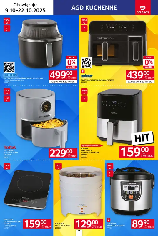 Selgros - gazetka promocyjna Katalog Elektro AGD od czwartku 09.10 do środy 22.10 - strona 7