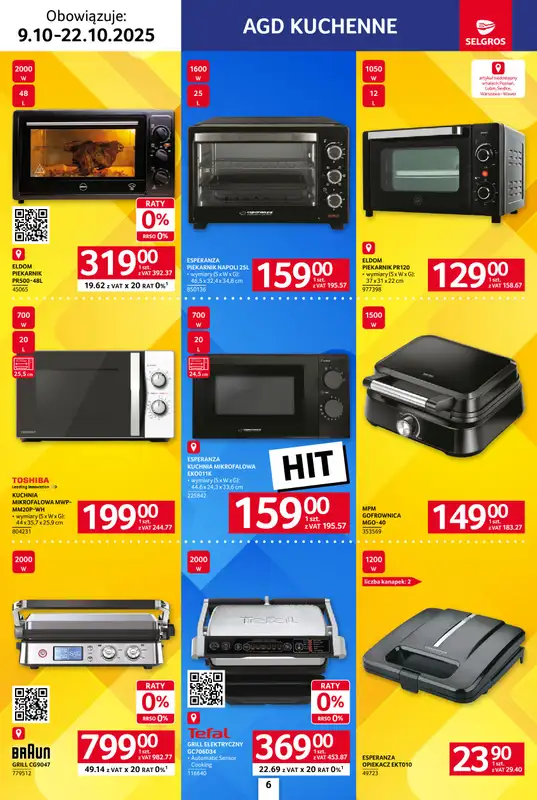 Selgros - gazetka promocyjna Katalog Elektro AGD od czwartku 09.10 do środy 22.10 - strona 6