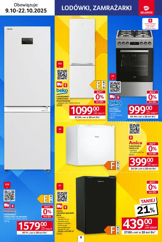 Selgros - gazetka promocyjna Katalog Elektro AGD od czwartku 09.10 do środy 22.10 - strona 8