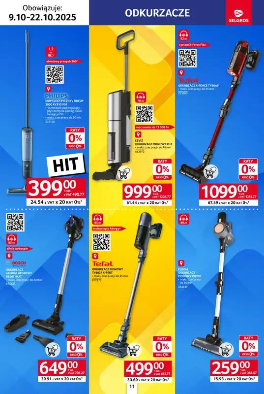 Selgros - gazetka promocyjna Katalog Elektro AGD od czwartku 09.10 do środy 22.10 - strona 11