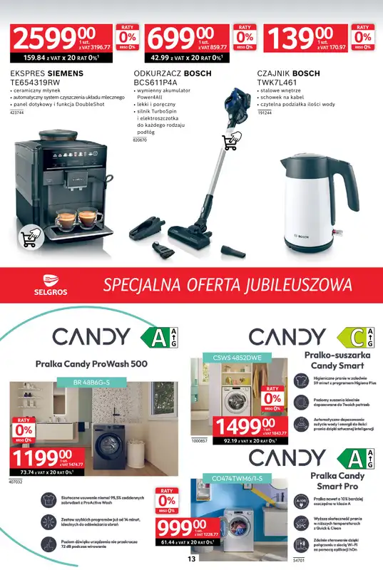 Selgros - gazetka promocyjna Specjalna Oferta Jubileuszowa od czwartku 09.10 do środy 22.10 - strona 13