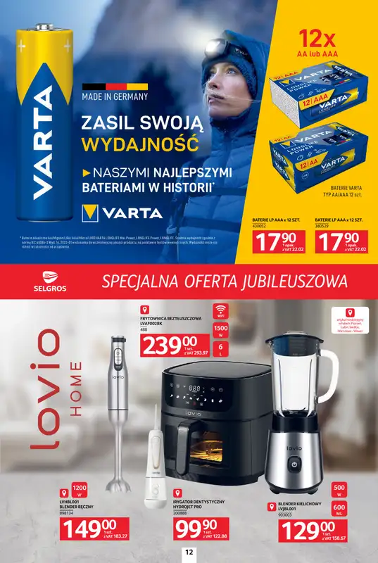 Selgros - gazetka promocyjna Specjalna Oferta Jubileuszowa od czwartku 09.10 do środy 22.10 - strona 12