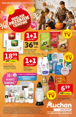 Auchan - gazetka promocyjna Gazetka Wielkie przeboje cenowe Supermarket Auchan  do środy 15.10