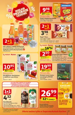 Auchan - gazetka promocyjna Gazetka Wielkie przeboje cenowe Supermarket Auchan  do środy 15.10 - strona 7