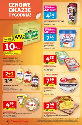 Auchan - gazetka promocyjna Gazetka Wielkie przeboje cenowe Supermarket Auchan  do środy 15.10 - strona 4
