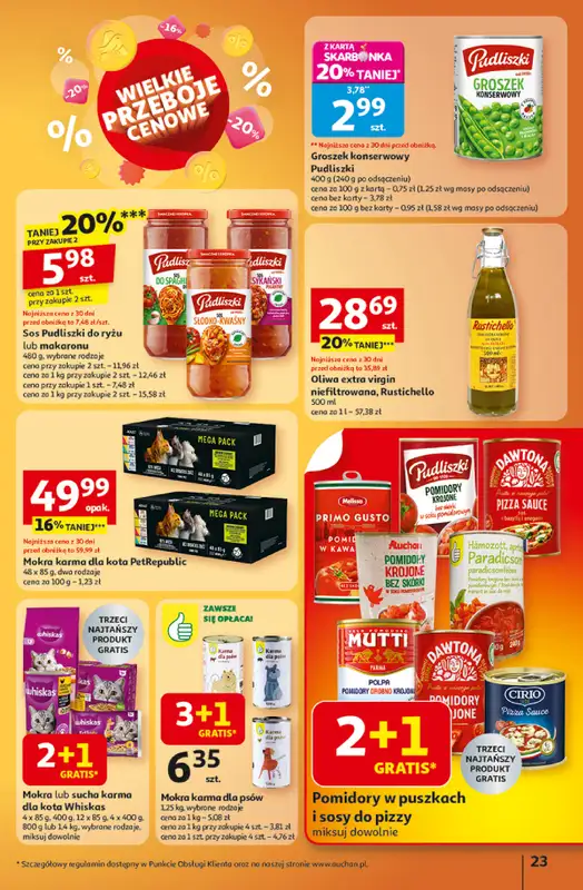 Auchan - gazetka promocyjna Gazetka Wielkie przeboje cenowe Hipermarket Auchan  do środy 15.10 - strona 23