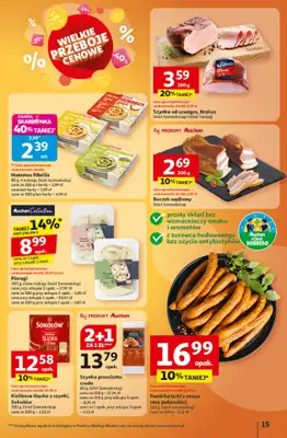 Auchan - gazetka promocyjna Gazetka Wielkie przeboje cenowe Hipermarket Auchan  do środy 15.10 - strona 15