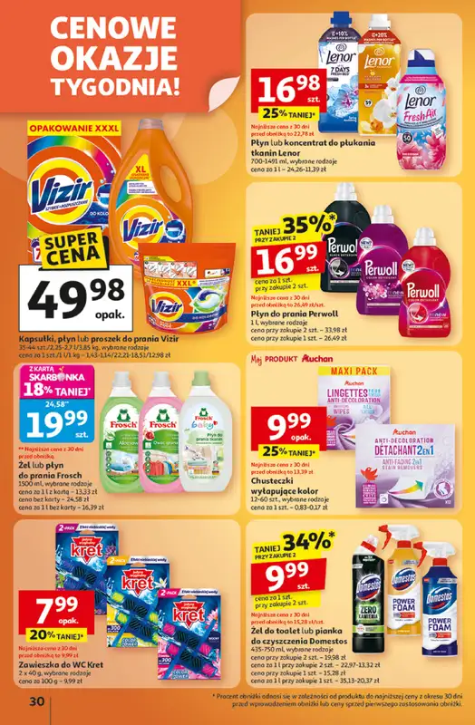 Auchan - gazetka promocyjna Gazetka Wielkie przeboje cenowe Hipermarket Auchan  do środy 15.10 - strona 30