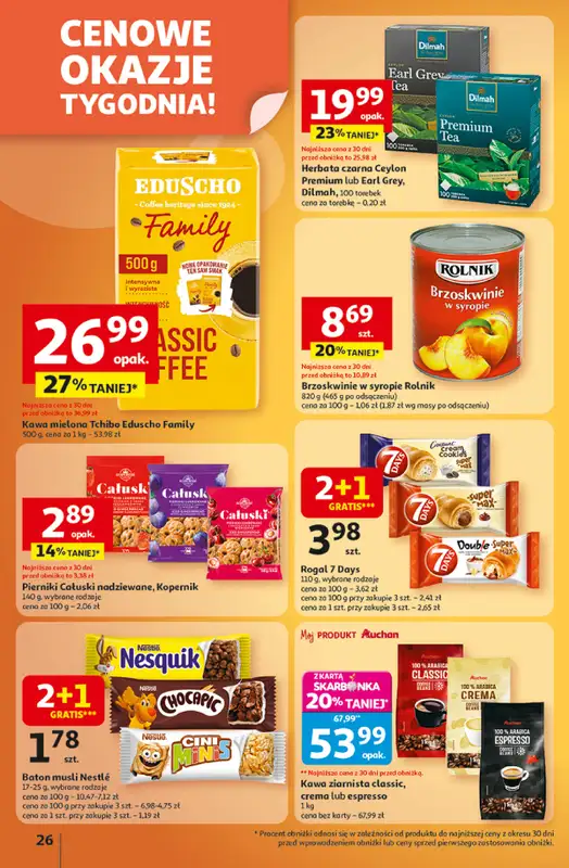 Auchan - gazetka promocyjna Gazetka Wielkie przeboje cenowe Hipermarket Auchan  do środy 15.10 - strona 26