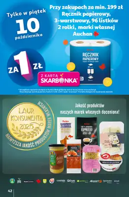 Auchan - gazetka promocyjna Gazetka Wielkie przeboje cenowe Hipermarket Auchan  do środy 15.10 - strona 42