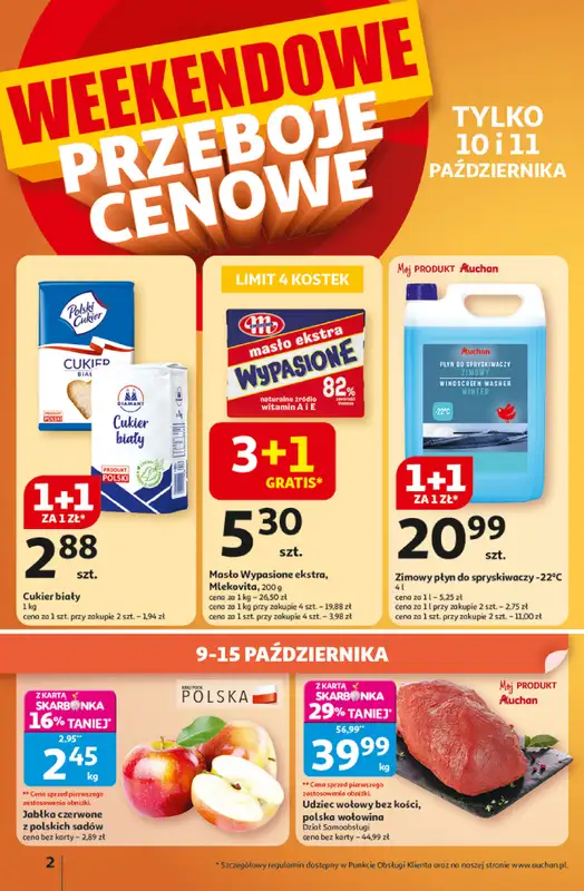 Auchan - gazetka promocyjna Gazetka Wielkie przeboje cenowe Hipermarket Auchan  do środy 15.10 - strona 2