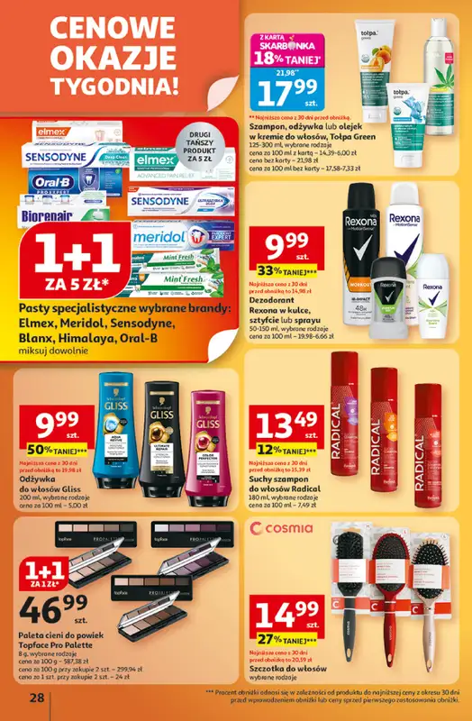 Auchan - gazetka promocyjna Gazetka Wielkie przeboje cenowe Hipermarket Auchan  do środy 15.10 - strona 28