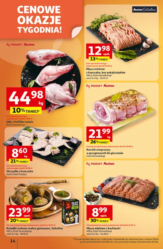 Auchan - gazetka promocyjna Gazetka Wielkie przeboje cenowe Hipermarket Auchan  do środy 15.10 - strona 14