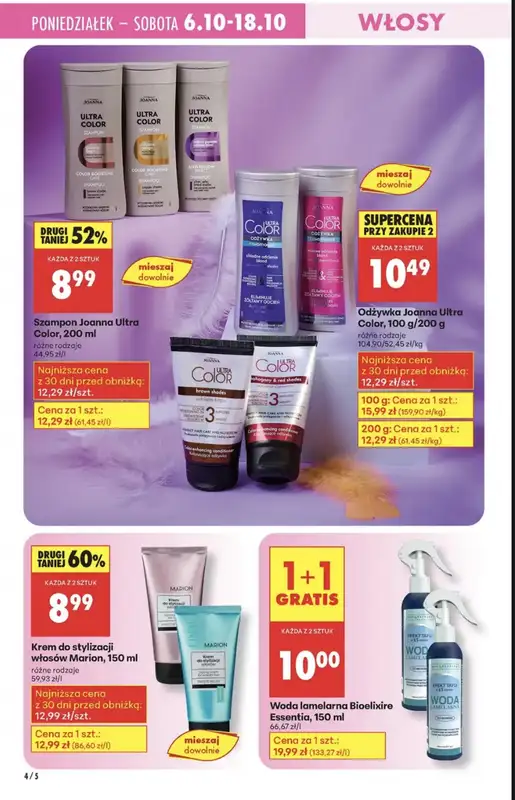 Biedronka - gazetka promocyjna Drogerie Biedronki od poniedziałku 06.10 do soboty 18.10 - strona 4