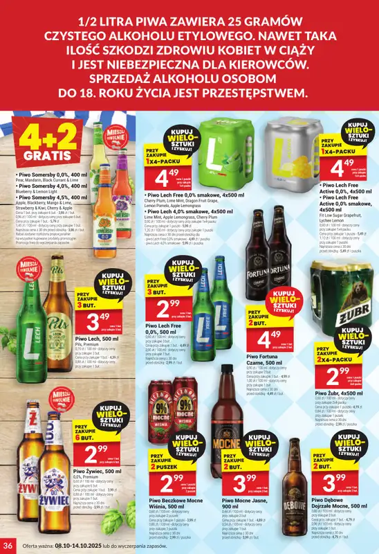 Twój Market - gazetka promocyjna Gazetka od środy 08.10 do wtorku 14.10 - strona 36