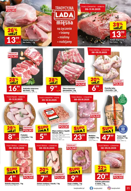 Twój Market - gazetka promocyjna Gazetka od środy 08.10 do wtorku 14.10 - strona 21