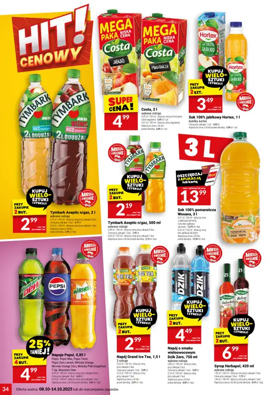 Twój Market - gazetka promocyjna Gazetka od środy 08.10 do wtorku 14.10 - strona 34