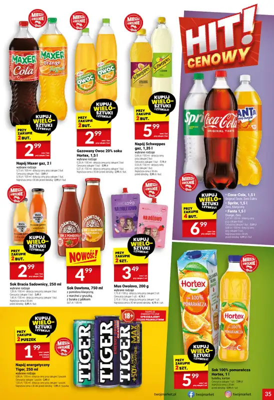 Twój Market - gazetka promocyjna Gazetka od środy 08.10 do wtorku 14.10 - strona 35