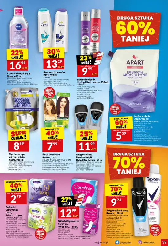 Twój Market - gazetka promocyjna Gazetka od środy 08.10 do wtorku 14.10 - strona 39