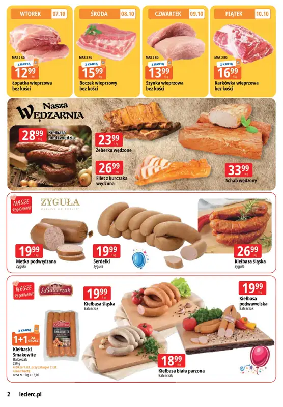 Leclerc - gazetka promocyjna Gazetka Zielona Góra od wtorku 07.10 do soboty 18.10 - strona 2