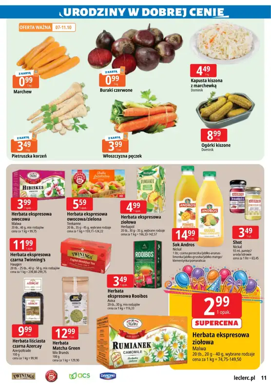 Leclerc - gazetka promocyjna Gazetka Zielona Góra od wtorku 07.10 do soboty 18.10 - strona 11