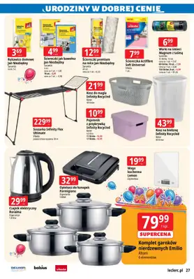 Leclerc - gazetka promocyjna Gazetka Zielona Góra od wtorku 07.10 do soboty 18.10 - strona 27 Leclerc - gazetka promocyjna Gazetka Zielona Góra od wtorku 07.10 do soboty 18.10 - strona 27