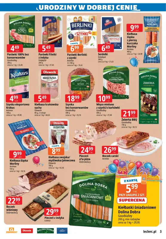 Leclerc - gazetka promocyjna Gazetka Zielona Góra od wtorku 07.10 do soboty 18.10 - strona 3