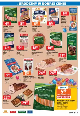 Leclerc - gazetka promocyjna Gazetka Zielona Góra od wtorku 07.10 do soboty 18.10 - strona 3 Leclerc - gazetka promocyjna Gazetka Zielona Góra od wtorku 07.10 do soboty 18.10 - strona 3
