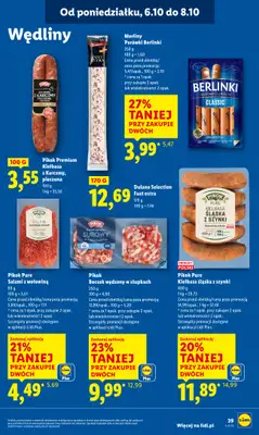 Lidl - gazetka promocyjna Oferta od poniedziałku od poniedziałku 06.10 do środy 08.10 - strona 39 Lidl - gazetka promocyjna Oferta od poniedziałku od poniedziałku 06.10 do środy 08.10 - strona 39