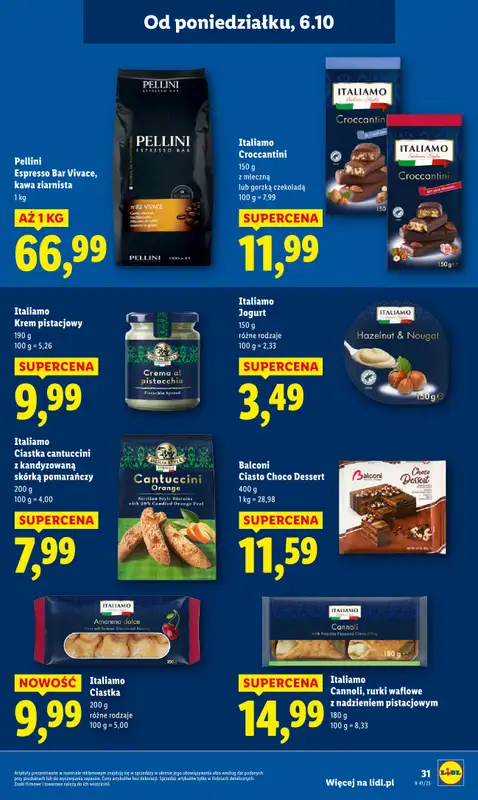 Lidl - gazetka promocyjna Oferta od poniedziałku od poniedziałku 06.10 do środy 08.10 - strona 31