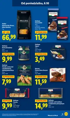 Lidl - gazetka promocyjna Oferta od poniedziałku od poniedziałku 06.10 do środy 08.10 - strona 31 Lidl - gazetka promocyjna Oferta od poniedziałku od poniedziałku 06.10 do środy 08.10 - strona 31
