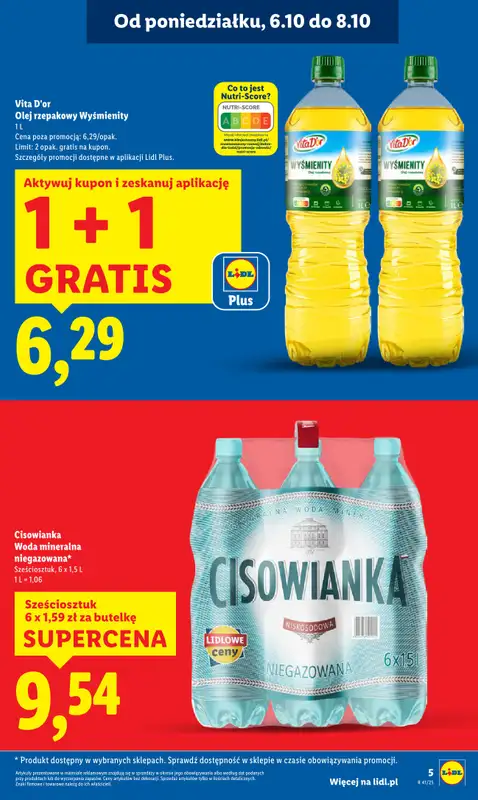 Lidl - gazetka promocyjna Oferta od poniedziałku od poniedziałku 06.10 do środy 08.10 - strona 5