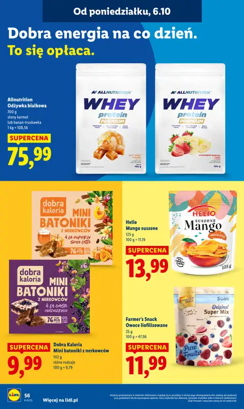 Lidl - gazetka promocyjna Oferta od poniedziałku od poniedziałku 06.10 do środy 08.10 - strona 56
