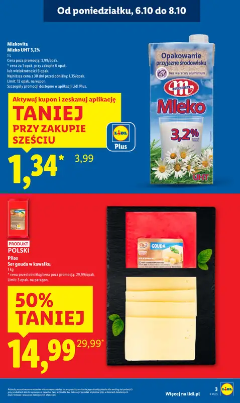 Lidl - gazetka promocyjna Oferta od poniedziałku od poniedziałku 06.10 do środy 08.10 - strona 3