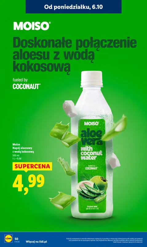 Lidl - gazetka promocyjna Oferta od poniedziałku od poniedziałku 06.10 do środy 08.10 - strona 50