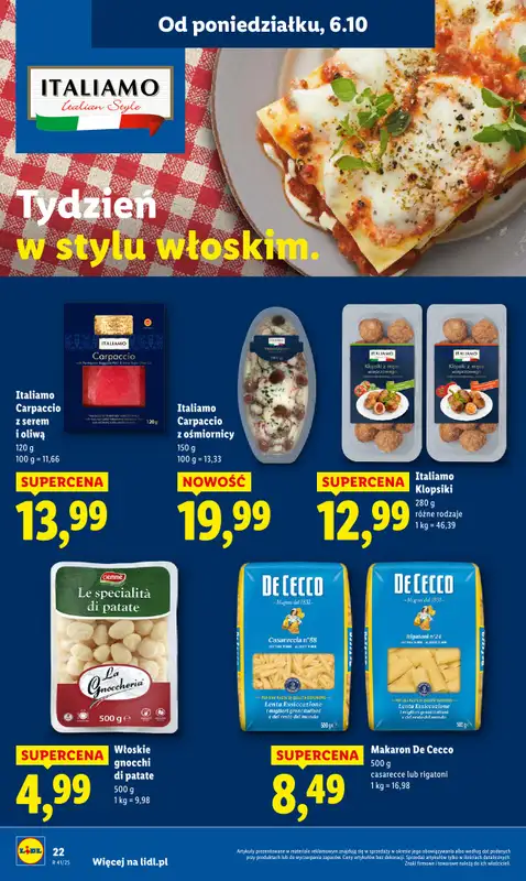 Lidl - gazetka promocyjna Oferta od poniedziałku od poniedziałku 06.10 do środy 08.10 - strona 22